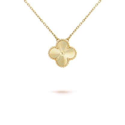 [Lucky Star]CLOVER 15MM LASER NECKLACE