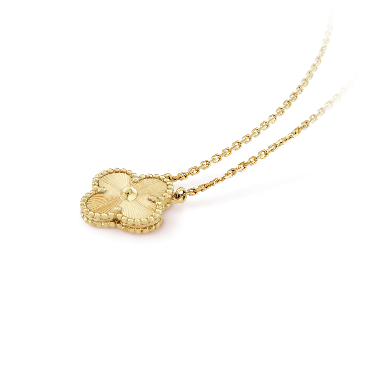 [Lucky Star]CLOVER 15MM LASER NECKLACE
