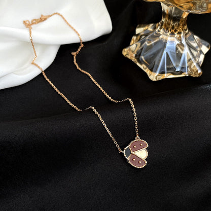 [Lucky Star]LUCKY  CARNELIANS LADYBUG NECKLACE