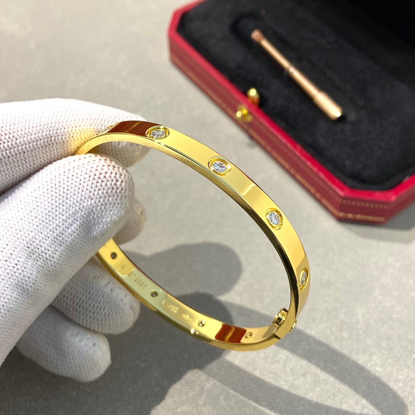 [Lucky Star]LOVE BRACELET 6.1MM 10 DIAMONDS