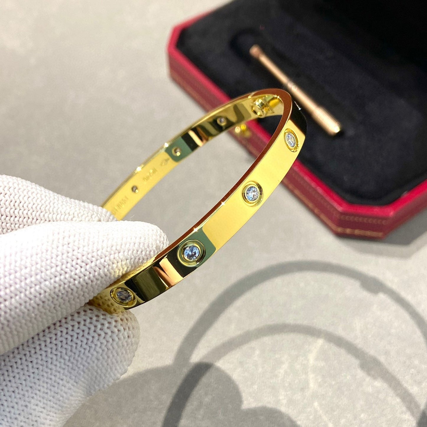 [Lucky Star]LOVE BRACELET 6.1MM 10 DIAMONDS
