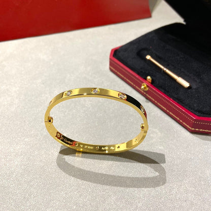 [Lucky Star]LOVE BRACELET 6.1MM 10 DIAMONDS