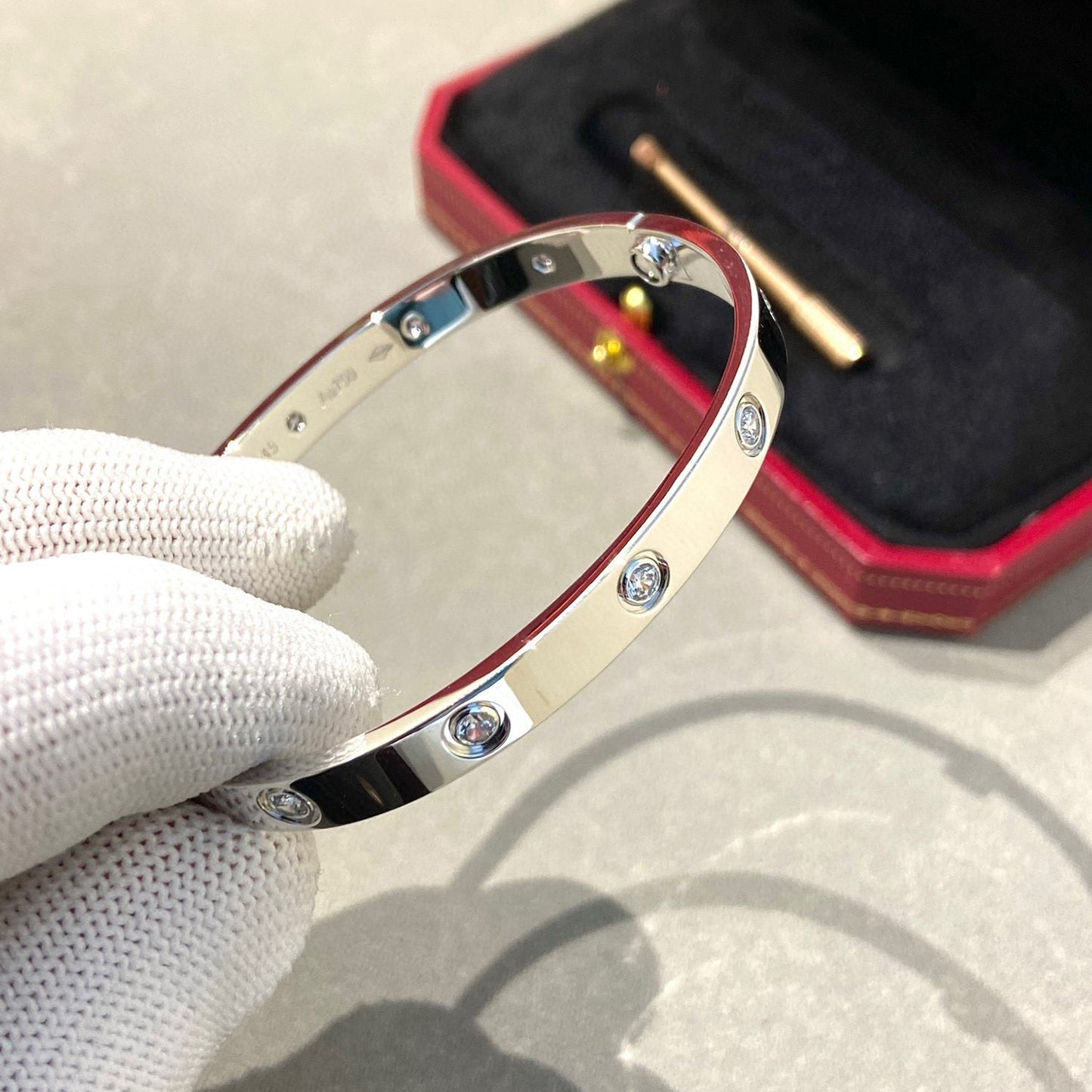 [Lucky Star]LOVE BRACELET 6.1MM 10 DIAMONDS