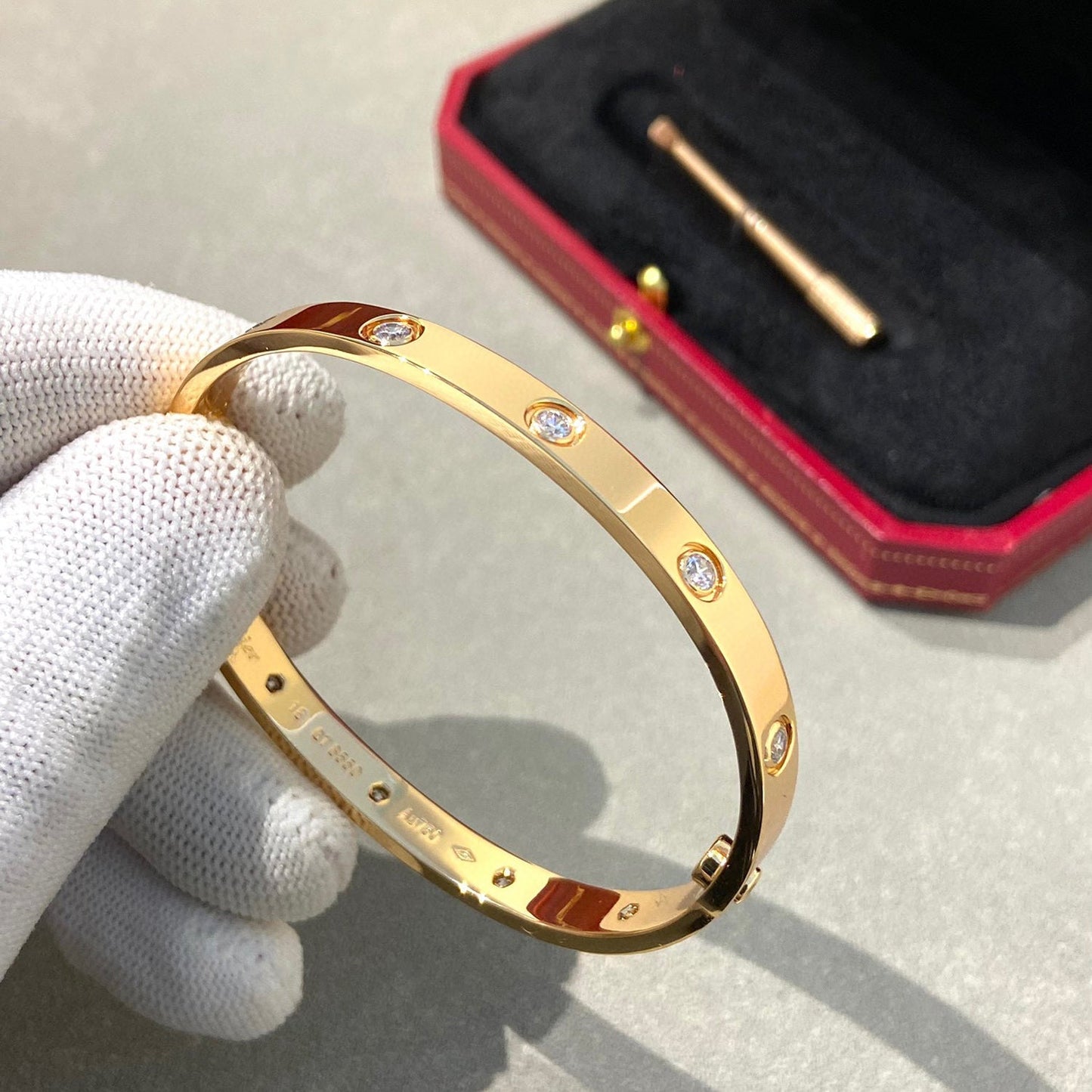 [Lucky Star]LOVE BRACELET 6.1MM 10 DIAMONDS