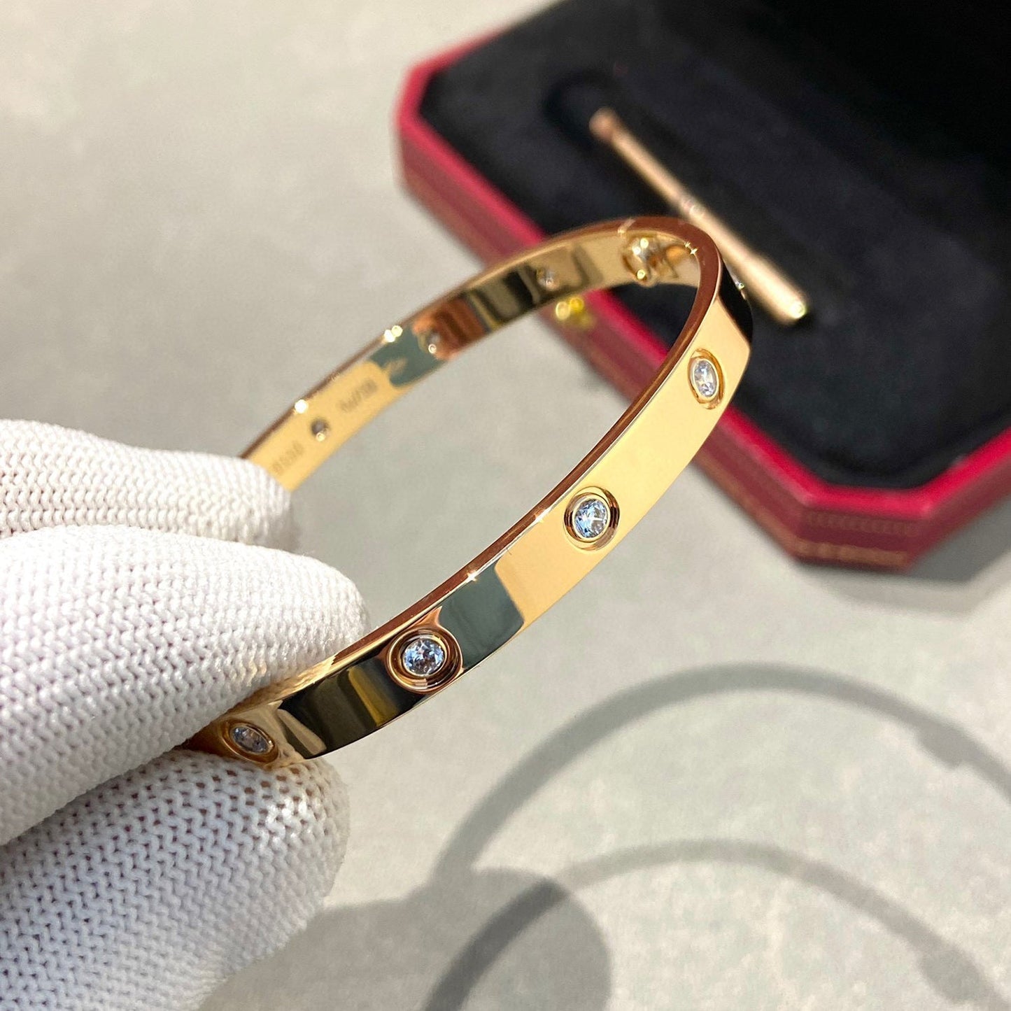 [Lucky Star]LOVE BRACELET 6.1MM 10 DIAMONDS