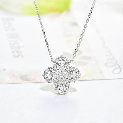 [Lucky Star]LOOP NECKLACE FULL MOTIF DIAMOND 16MM MULTIPLE COLORS