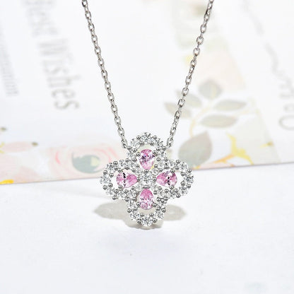 [Lucky Star]LOOP NECKLACE FULL MOTIF DIAMOND 16MM MULTIPLE COLORS