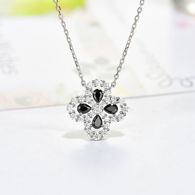 [Lucky Star]LOOP NECKLACE FULL MOTIF DIAMOND 16MM MULTIPLE COLORS