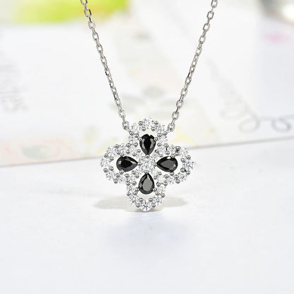[Lucky Star]LOOP NECKLACE FULL MOTIF DIAMOND 16MM MULTIPLE COLORS