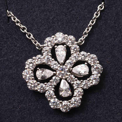 [Lucky Star]LOOP NECKLACE FULL MOTIF DIAMOND 16MM MULTIPLE COLORS