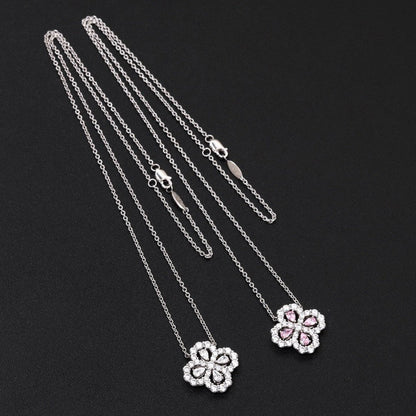 [Lucky Star]LOOP NECKLACE FULL MOTIF DIAMOND 16MM MULTIPLE COLORS