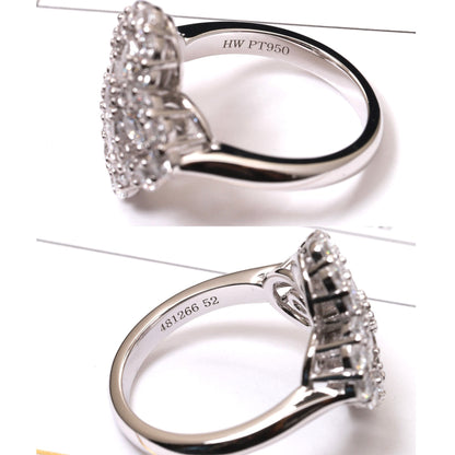 [Lucky Star]LOOP RING FULL MOTIF DIAMOND 16MM SILVE