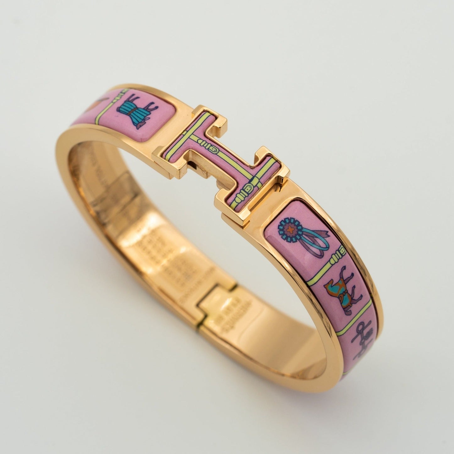 [Lucky Star]H PINK GOLD BRACELET PINK CERAMIC