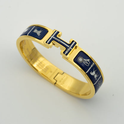 [Lucky Star]H BRACELET BLUE CERAMIC