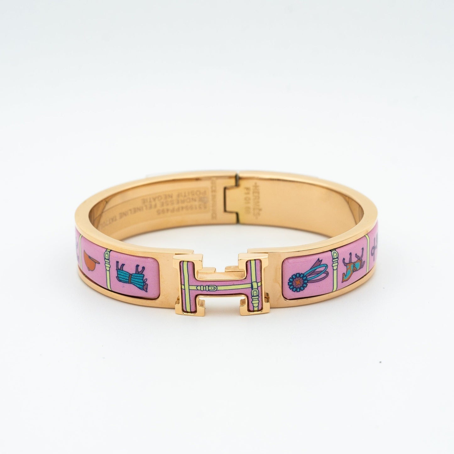 [Lucky Star]H PINK GOLD BRACELET PINK CERAMIC