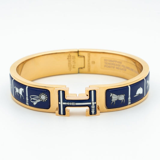 [Lucky Star]H BRACELET BLUE CERAMIC