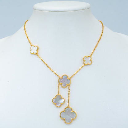 [Lucky Star]CLOVER MOTHER OF PEARL NECKLACE 6 MOTIF