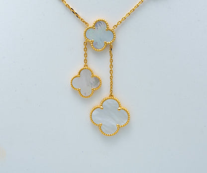 [Lucky Star]CLOVER MOTHER OF PEARL NECKLACE 6 MOTIF