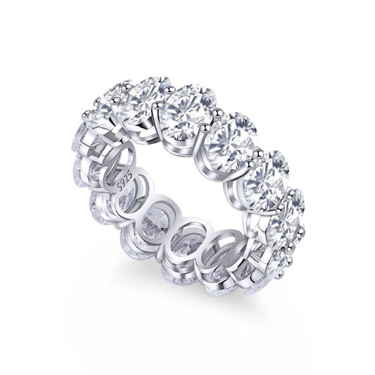 [Lucky Star]Dainty Elongated Cushion Cut Tennis Ring