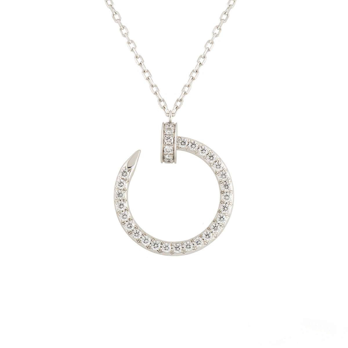 [Lucky Star]JUSTE NECKLACE SILVER DIAMONDS