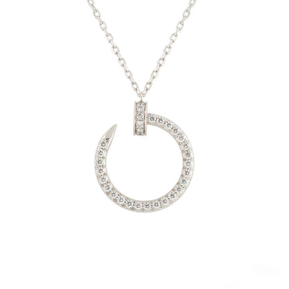 [Lucky Star]JUSTE NECKLACE SILVER DIAMONDS