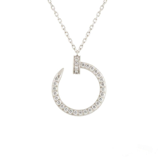 [Lucky Star]JUSTE NECKLACE SILVER DIAMONDS