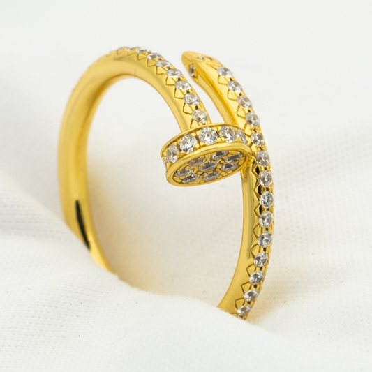 [Lucky Star]JUSTE RING 1.8MM GOLD DIAMONDS