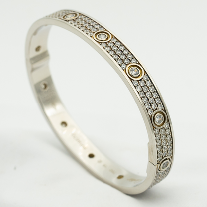 [Lucky Star]LOVE BRACELET 6.1MM DIAMOND-PAVED 10 BIG DIAMONDS