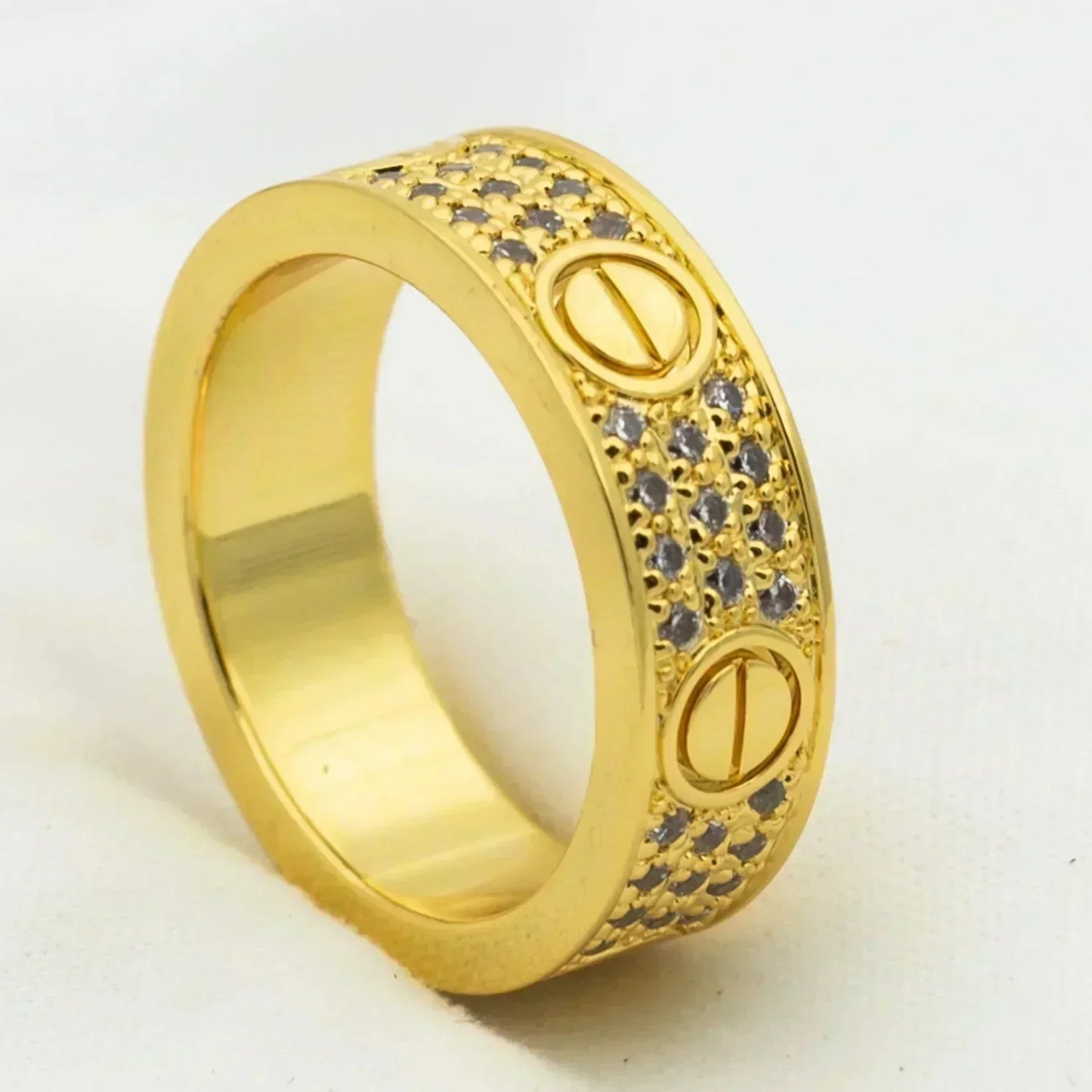 [Lucky Star]LOVE RING 5.5MM DIAMONDS PAVED