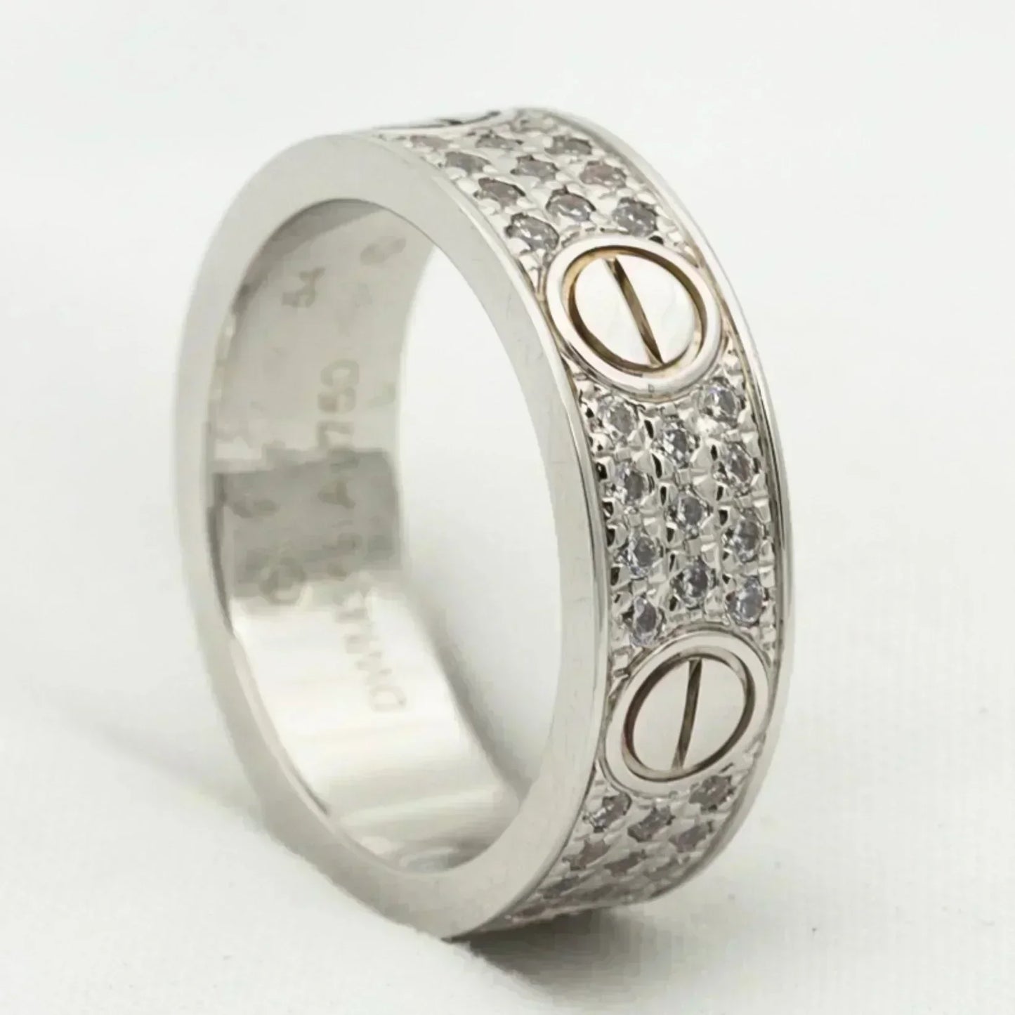 [Lucky Star]LOVE RING 5.5MM DIAMONDS PAVED