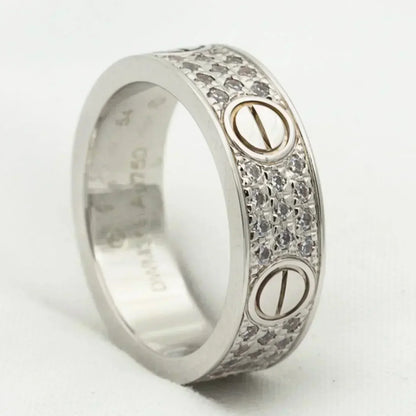 [Lucky Star]LOVE RING 5.5MM DIAMONDS PAVED