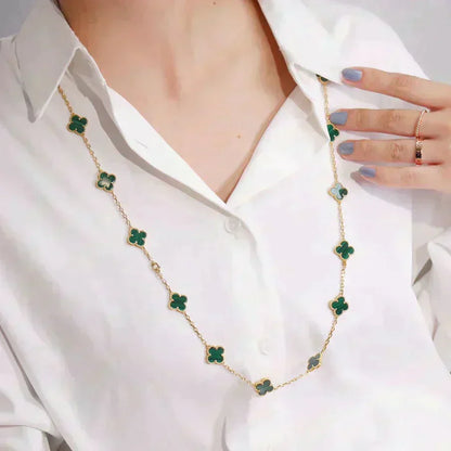 [Lucky Star]CLOVER 20 MOTIFS MALACHITE GOLD