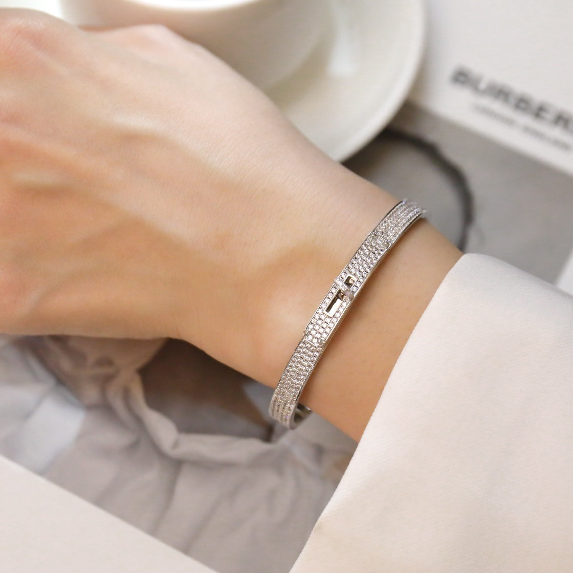 [Lucky Star]KELLY BRACELET DIAMOND PAVED