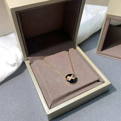 [Lucky Star]JEUX DE ROSE GOLD DIAMOND NECKLACE