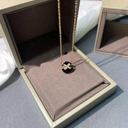 [Lucky Star]JEUX DE ROSE GOLD DIAMOND NECKLACE