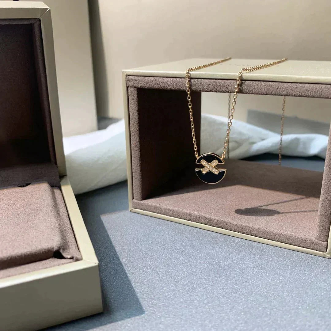 [Lucky Star]JEUX DE ROSE GOLD DIAMOND NECKLACE