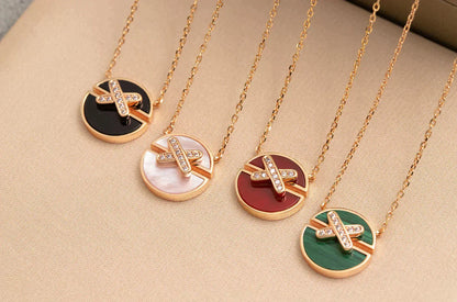 [Lucky Star]JEUX DE ROSE GOLD DIAMOND NECKLACE