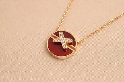 [Lucky Star]JEUX DE ROSE GOLD DIAMOND NECKLACE
