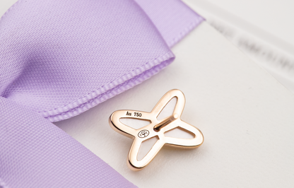 [Lucky Star]JEUX DE WHITE MOP PINK GOLD DIAMOND EARRINGS