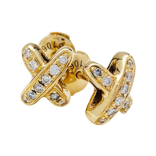 [Lucky Star]JEUX DE GOLD DIAMOND EARRINGS