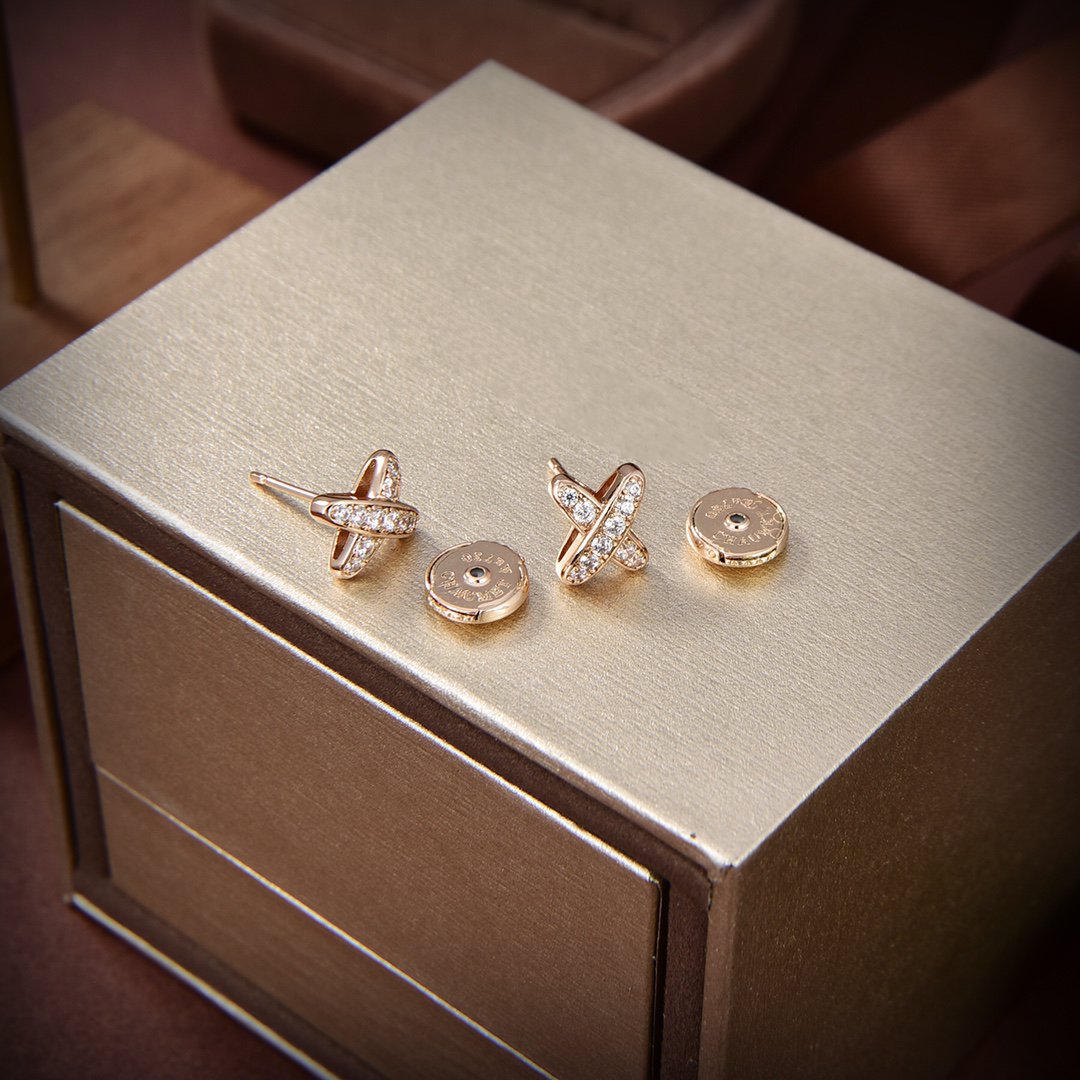[Lucky Star]JEUX DE GOLD DIAMOND EARRINGS