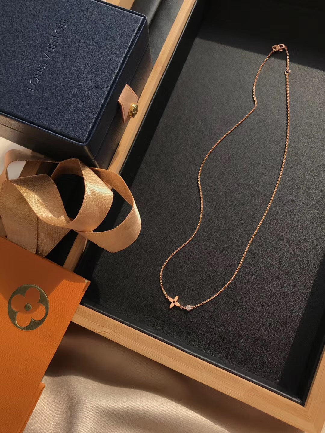 [Lucky Star]BLOSSOM PENDANT PINK GOLD AND DIAMOND