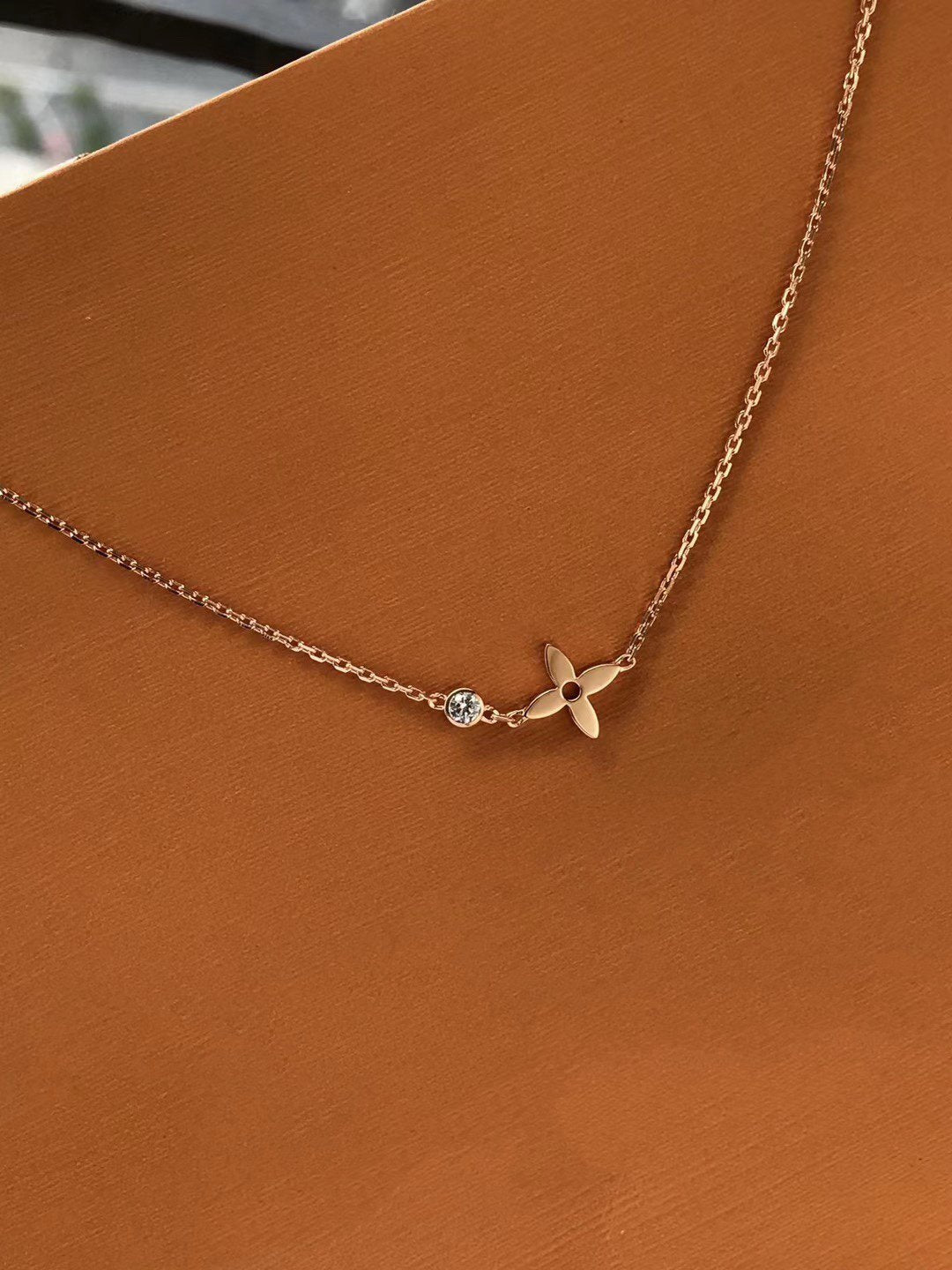 [Lucky Star]BLOSSOM PENDANT PINK GOLD AND DIAMOND