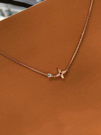 [Lucky Star]BLOSSOM PENDANT PINK GOLD AND DIAMOND