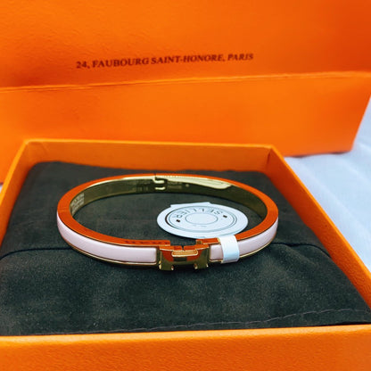 [Lucky Star]CLASSIC HM CLIC  PINK 8MM ENAMEL BRACELET