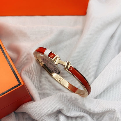 [Lucky Star]CLASSIC HM CLIC RED 8MM ENAMEL BRACELET