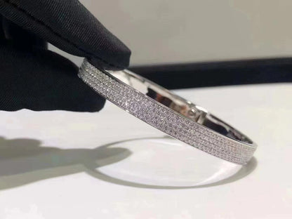 [Lucky Star]HM KELLY BRACELET IN SILVER AND FULL PAVE DIAMOND