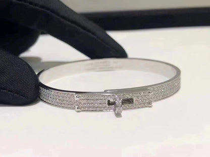 [Lucky Star]HM KELLY BRACELET IN SILVER AND FULL PAVE DIAMOND