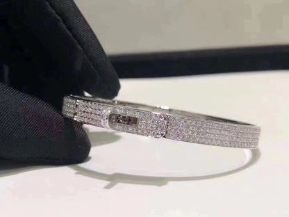 [Lucky Star]HM KELLY BRACELET IN SILVER AND FULL PAVE DIAMOND