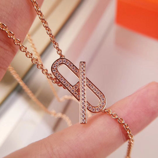 [Lucky Star]HM FIRE PIG NOSE NECKLACE TRENDY STREET